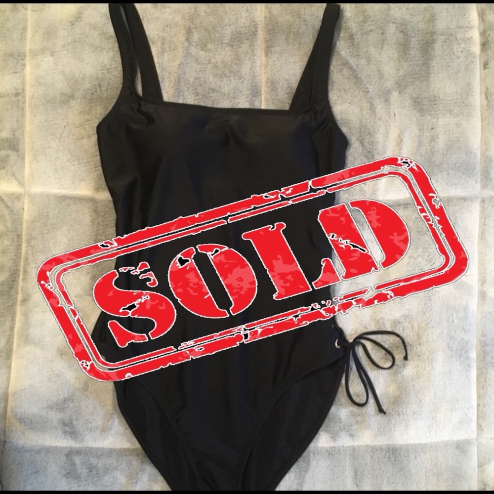 Ralph Lauren One Piece With Lacing Design On Side